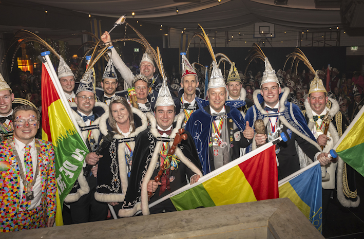 Groepsfoto Prinsen en Princes carrnaval 2026