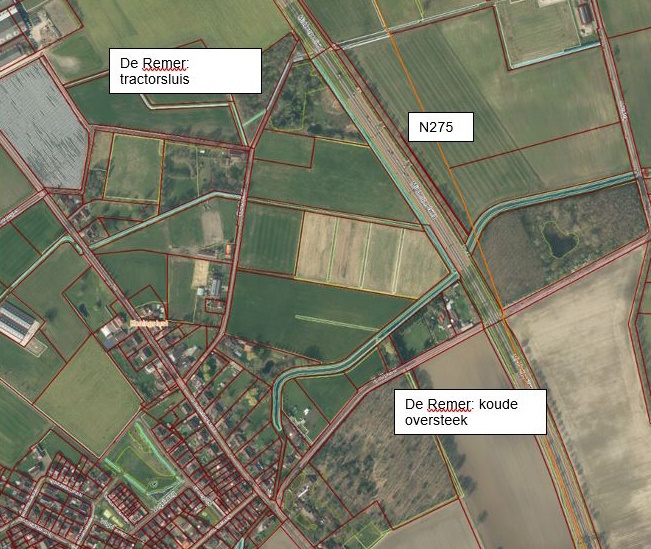 Projectgebied Noordelijke en Zuidelijke aansluiting van De Remer in Koningslust op de Midden Peelweg N275