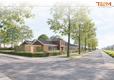 Gevelimpressie achterzijde KC De Kemp Egchel