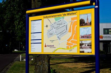 Informatiebord bedrijventerrein De Wielen