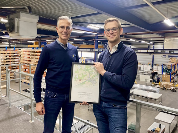 Wethouder Rob Wanten op bezoek bij Rimas B.V. in Beringe